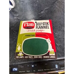 Flan Self Stik Flannel Furniture Protector Green No FL1 101 Uses Scratch Proofer
